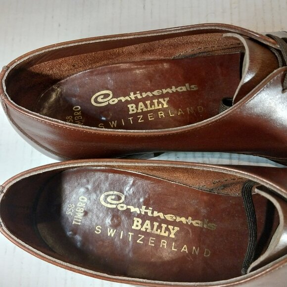 BALLY men's size 8.5 M brown Derby. - Picture 2 of 10